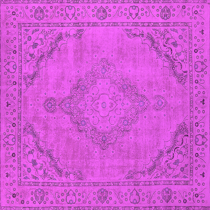 Square Oriental Pink Industrial Rug, urb2181pnk