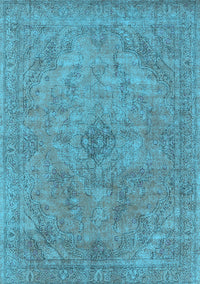 Oriental Light Blue Industrial Rug, urb2182lblu