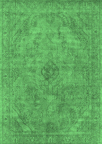 Oriental Emerald Green Industrial Rug, urb2182emgrn