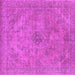 Square Oriental Pink Industrial Rug, urb2182pnk