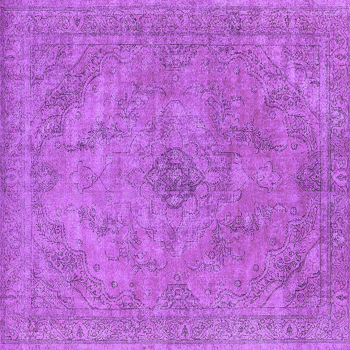 Square Oriental Purple Industrial Rug, urb2182pur