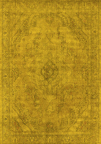 Oriental Yellow Industrial Rug, urb2182yw