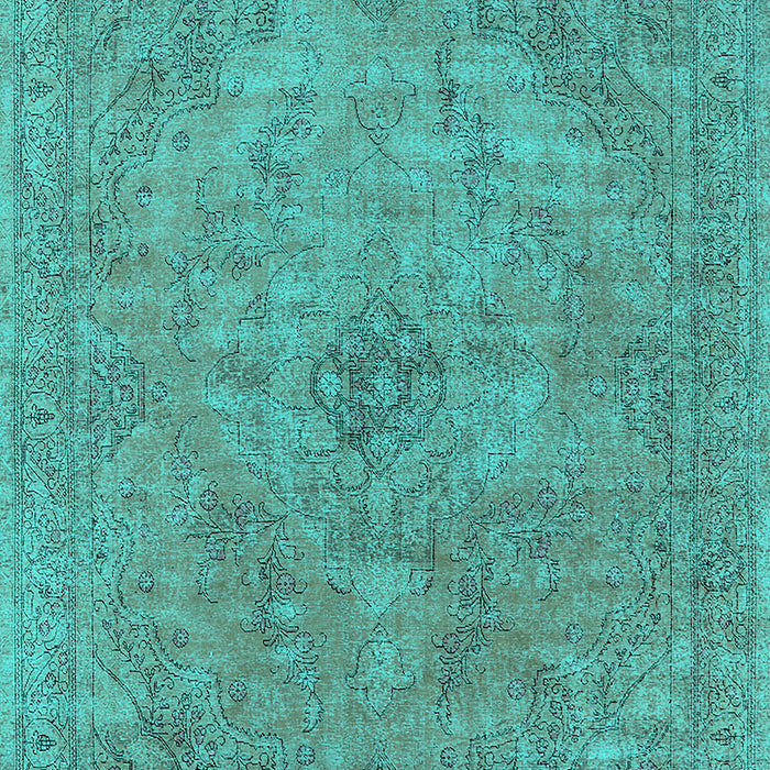 Oriental Turquoise Industrial Rug, urb2182turq