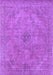 Machine Washable Oriental Purple Industrial Area Rugs, wshurb2182pur