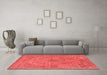 Industrial Red Washable Rugs