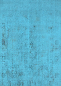 Oriental Light Blue Industrial Rug, urb2183lblu