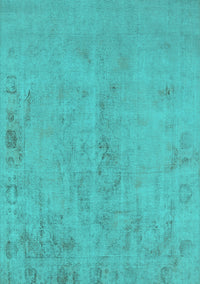 Oriental Turquoise Industrial Rug, urb2183turq