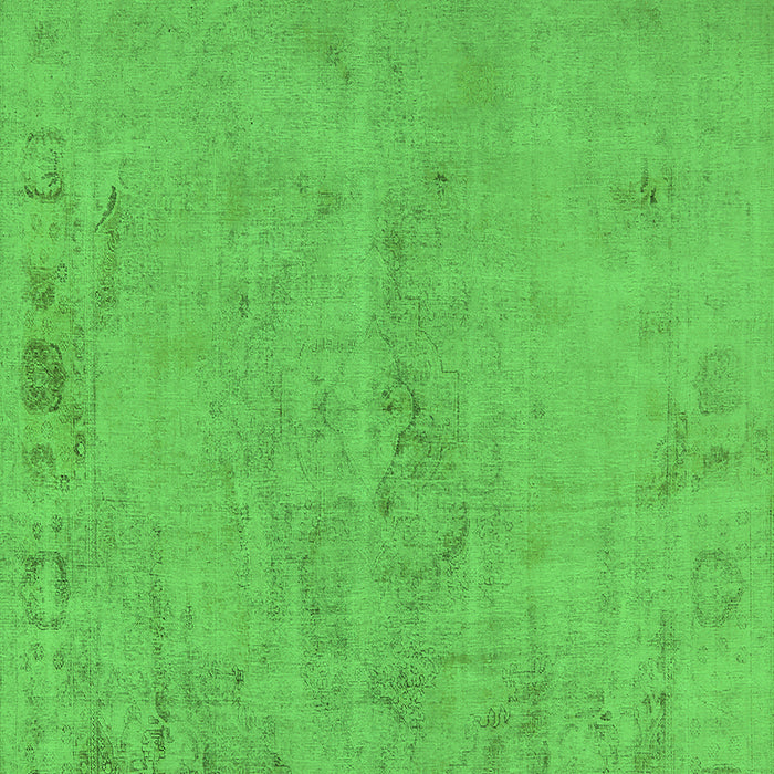 Machine Washable Oriental Green Industrial Area Rugs, wshurb2183grn