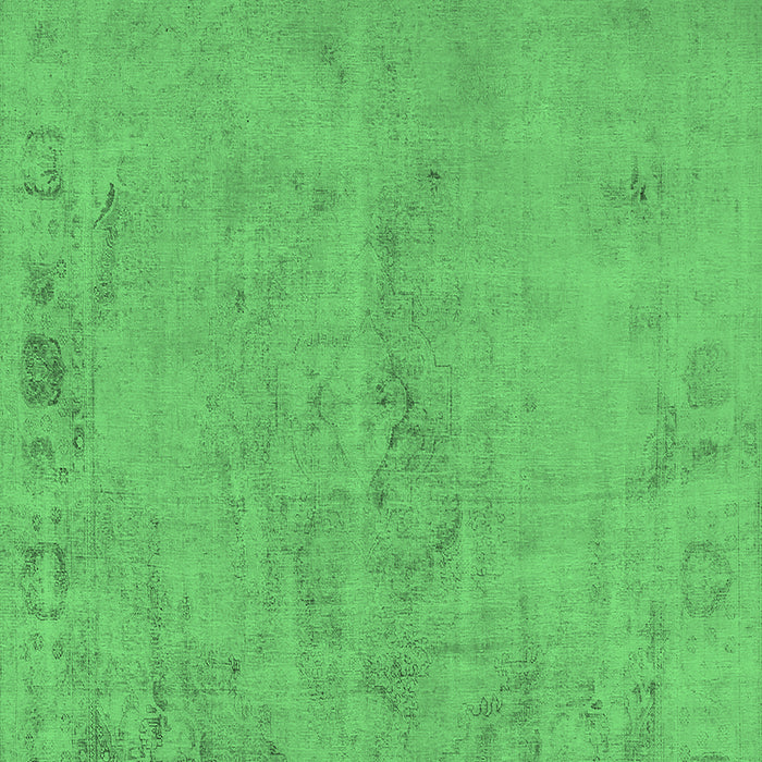 Machine Washable Oriental Emerald Green Industrial Area Rugs, wshurb2183emgrn