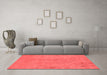 Industrial Red Washable Rugs