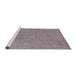 Sideview of Machine Washable Industrial Modern Rose Dust Purple Rug, wshurb2184