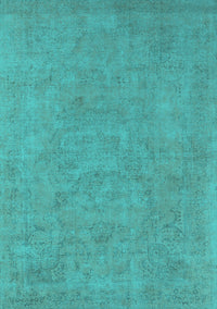 Oriental Turquoise Industrial Rug, urb2184turq