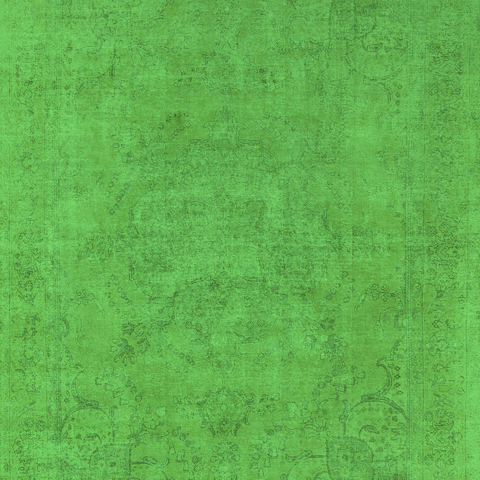 Machine Washable Oriental Green Industrial Area Rugs, wshurb2184grn