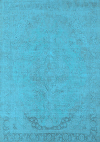 Oriental Light Blue Industrial Rug, urb2185lblu