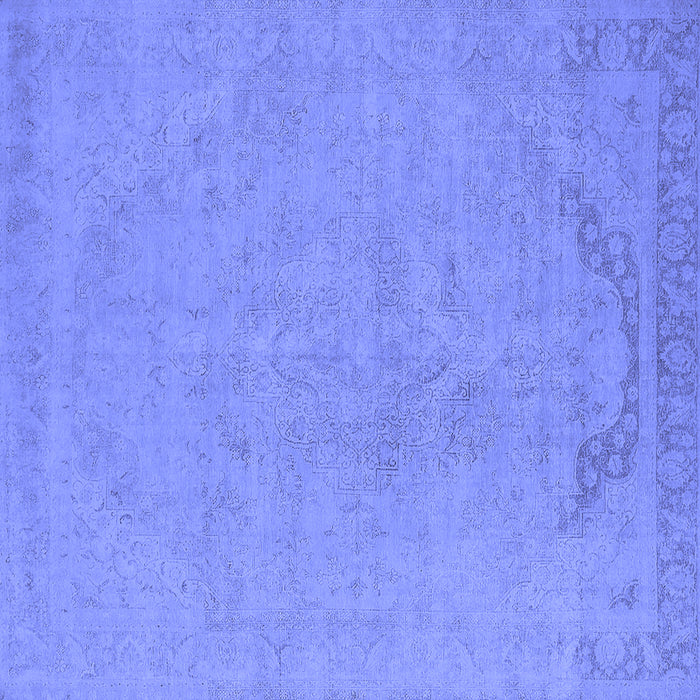 Square Oriental Blue Industrial Rug, urb2185blu