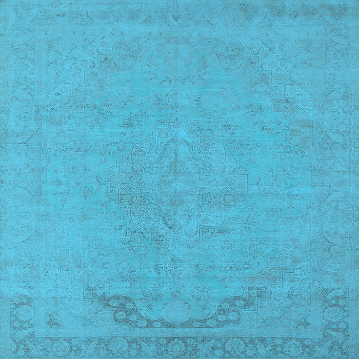Square Oriental Light Blue Industrial Rug, urb2185lblu