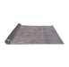 Sideview of Mid-Century Modern Dark Gray Oriental Rug, urb2186