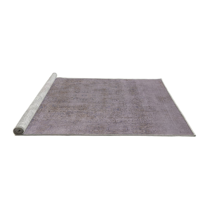Sideview of Machine Washable Industrial Modern Dark Gray Rug, wshurb2186