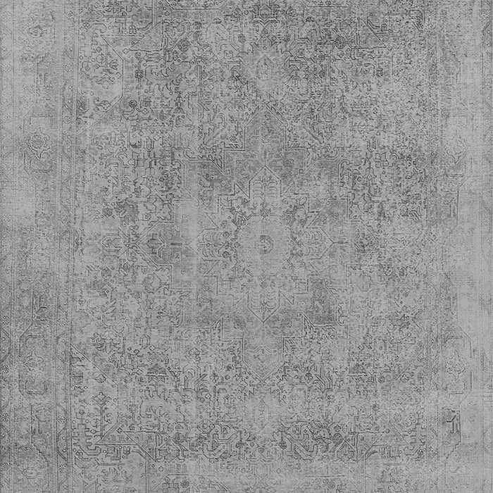 Machine Washable Oriental Gray Industrial Rug, wshurb2186gry