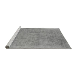 Sideview of Machine Washable Oriental Gray Industrial Rug, wshurb2186gry