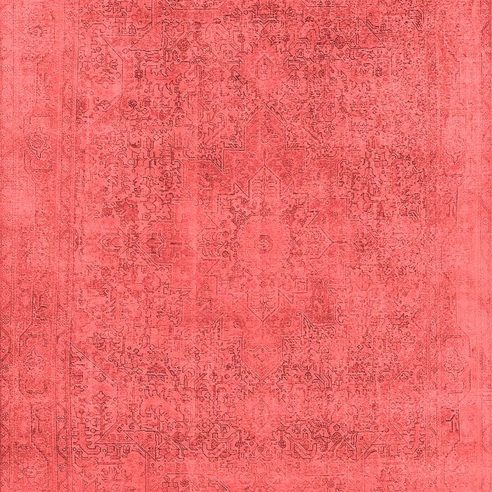 Machine Washable Oriental Red Industrial Rug, wshurb2186red