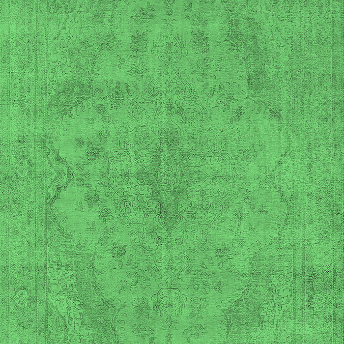 Machine Washable Oriental Emerald Green Industrial Area Rugs, wshurb2187emgrn