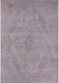 Mid-Century Modern Silver Pink Oriental Rug, urb2187