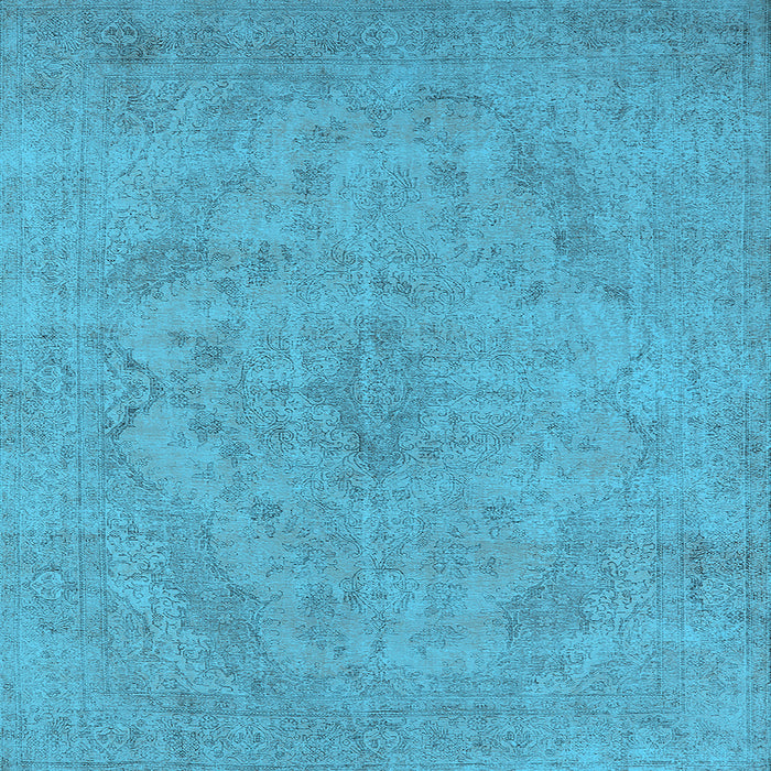Square Oriental Light Blue Industrial Rug, urb2187lblu
