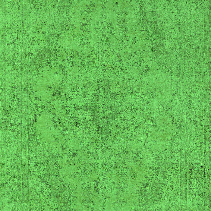 Machine Washable Oriental Green Industrial Area Rugs, wshurb2187grn