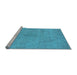 Sideview of Machine Washable Oriental Light Blue Industrial Rug, wshurb2187lblu