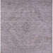 Square Mid-Century Modern Silver Pink Oriental Rug, urb2187