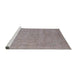 Sideview of Machine Washable Industrial Modern Rosy Pink Rug, wshurb2188