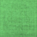 Square Oriental Emerald Green Industrial Rug, urb2188emgrn