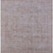 Square Mid-Century Modern Pink Oriental Rug, urb2188