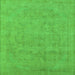 Square Oriental Green Industrial Rug, urb2188grn