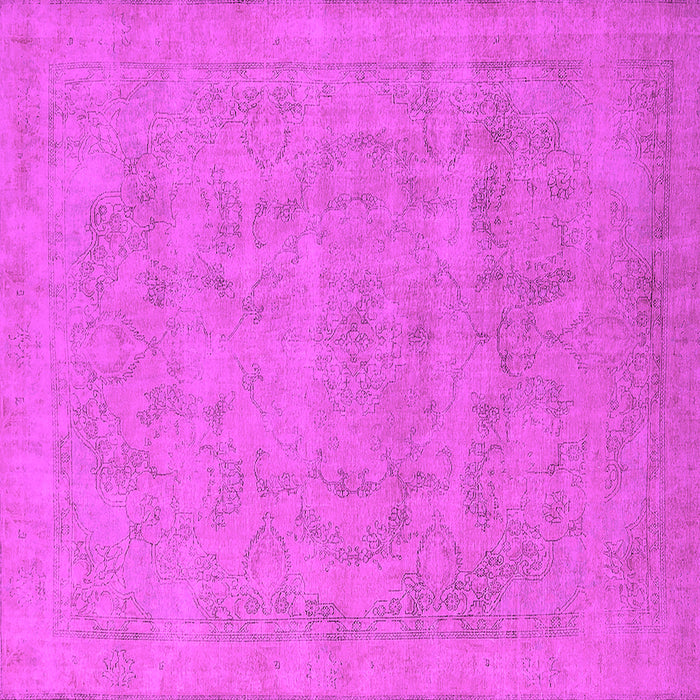 Square Oriental Pink Industrial Rug, urb2188pnk