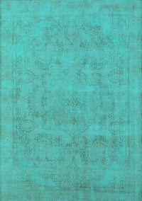 Oriental Turquoise Industrial Rug, urb2188turq