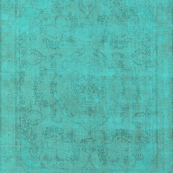 Oriental Turquoise Industrial Rug, urb2188turq