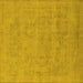 Square Oriental Yellow Industrial Rug, urb2188yw