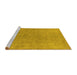 Sideview of Machine Washable Oriental Yellow Industrial Rug, wshurb2189yw