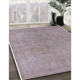 Machine Washable Industrial Modern Silver Pink Rug in a Family Room, wshurb2189