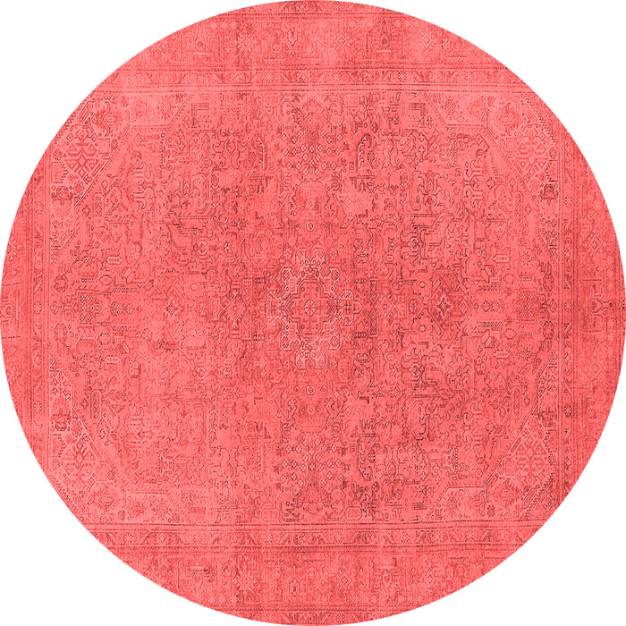 Machine Washable Oriental Red Industrial Rug, wshurb2189red