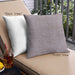 Front View of Mid-Century Modern Urban Square Silver Pink Throw Pillow, 18 inch by 18 inch, pwurb2189