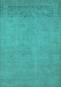 Oriental Turquoise Industrial Rug, urb2190turq