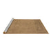 Sideview of Machine Washable Oriental Brown Industrial Rug, wshurb2190brn