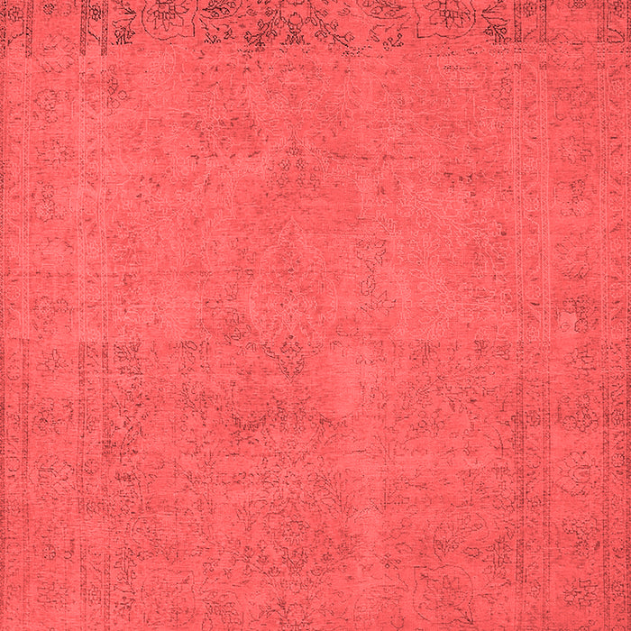 Machine Washable Oriental Red Industrial Rug, wshurb2190red
