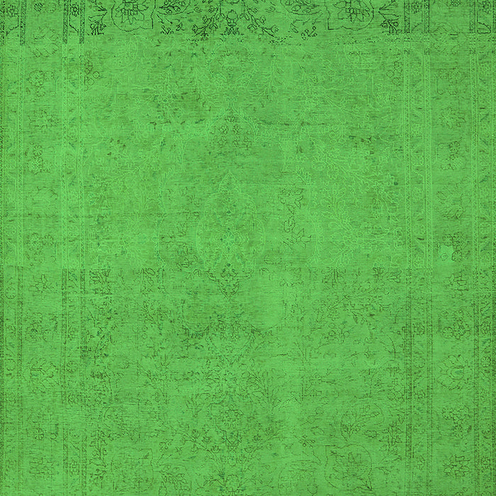 Machine Washable Oriental Green Industrial Area Rugs, wshurb2190grn