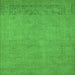 Square Oriental Green Industrial Rug, urb2190grn