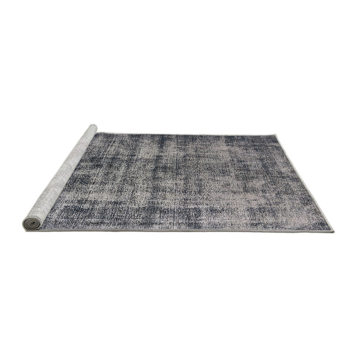 Sideview of Machine Washable Industrial Modern Dark Gray Rug, wshurb2191