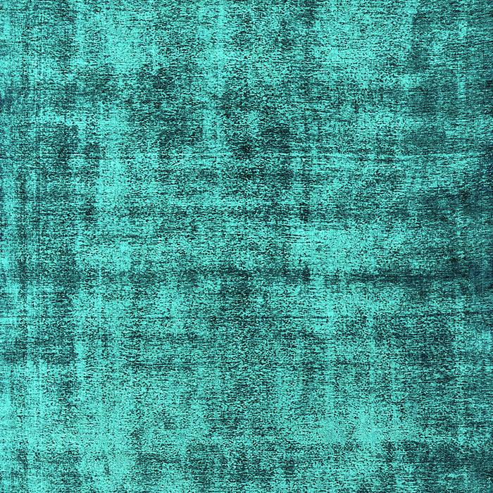 Machine Washable Oriental Turquoise Industrial Area Rugs, wshurb2191turq